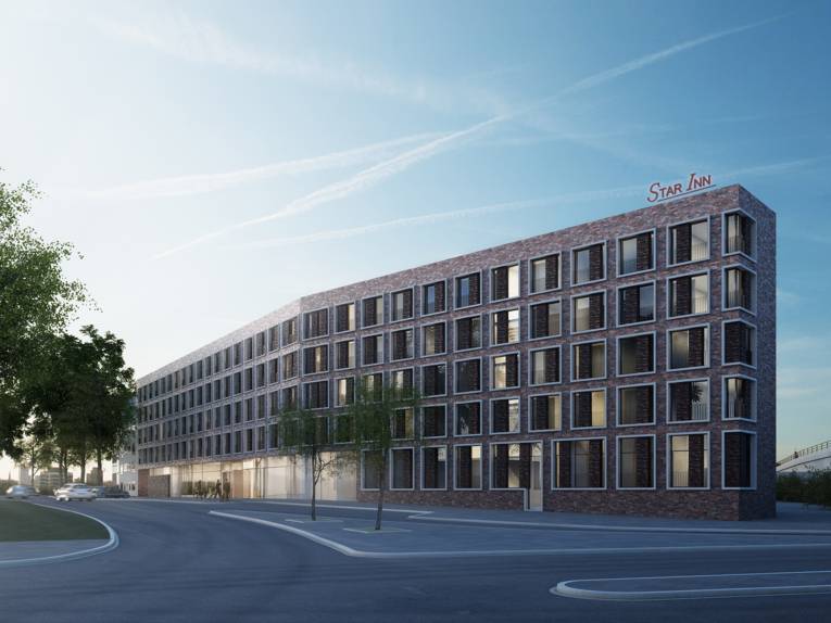 Digitale Studie des Hotel-Neubaus an der Hamburger Allee